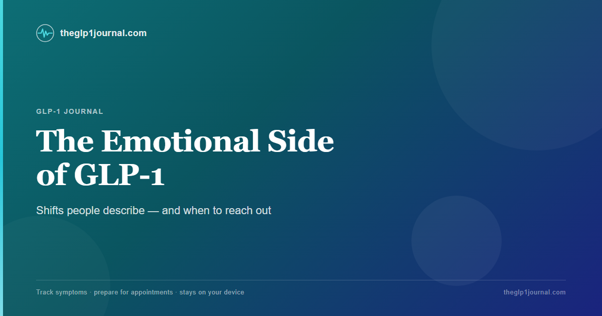 glp 1 mood changes GLP-1 and Mood Changes: The Emotional Side