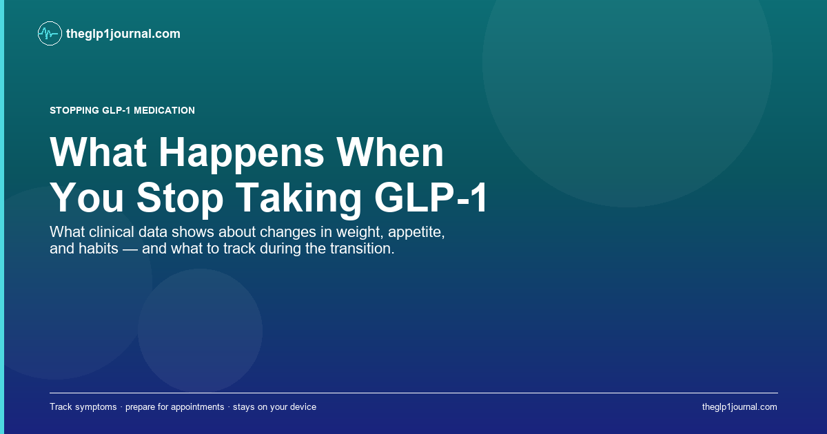 What Happens When You Stop Taking GLP-1